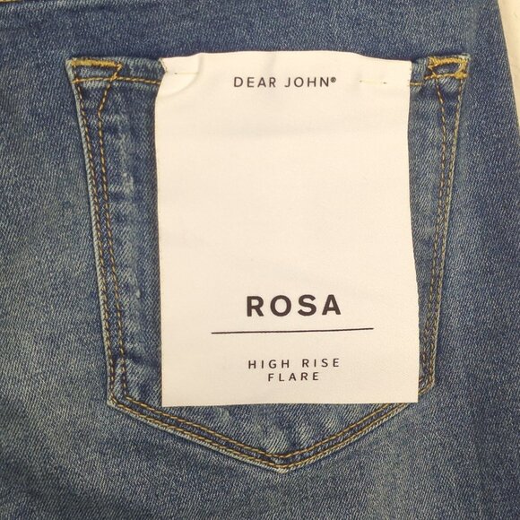 Dear John Rosa Mid-Rise Flare Women's Jeans Size‎ 28 Medium Wash Denim - Picture 7 of 15